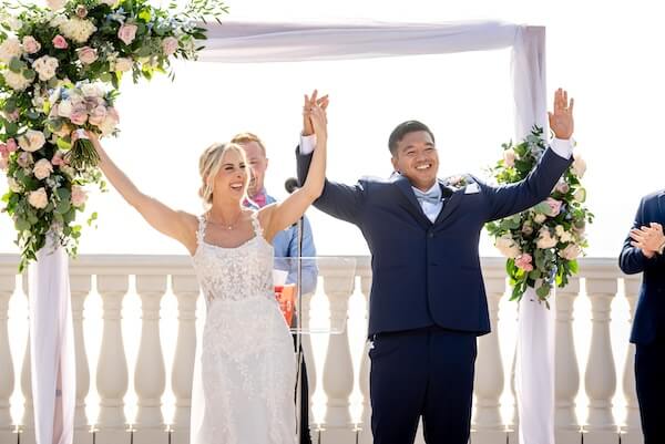 Just married at the Hyatt Regency Clearwater Beach Resort and Spa