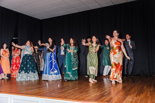 Dance performances at a Tampa Garden Club wedding.