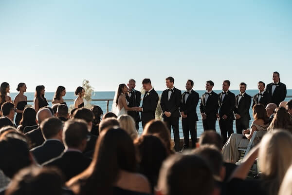 An Opal Sands wedding ceremony.