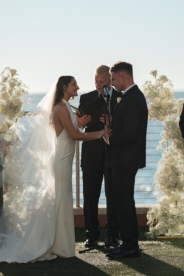 An Opal Sands wedding ceremony.