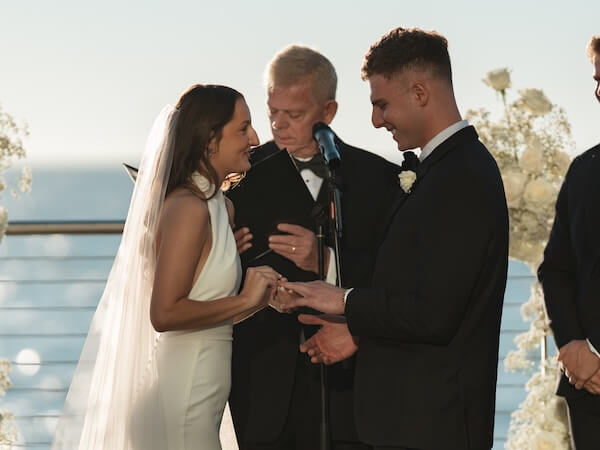 An Opal Sands wedding ceremony.