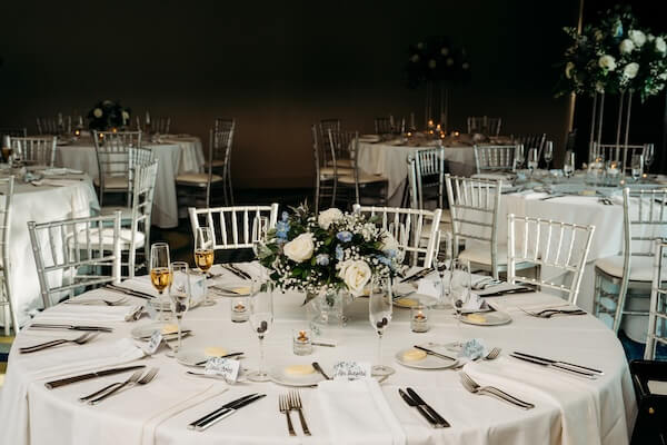 Opal Sands Resort wedding reception decor.