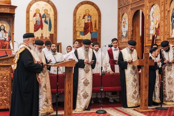 A wedding at St. Mary and St. Mina Coptic Orthodox Church in Clearwater, Florida.