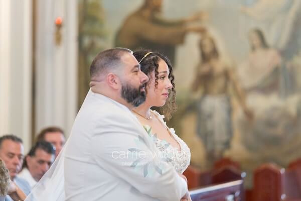 A wedding ceremony at St. Nicholas Greek Orthodox church in Tarpon Springs, Florida.