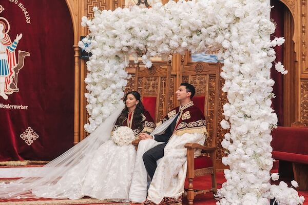 A wedding at St. Mary and St. Mina Coptic Orthodox Church in Clearwater, Florida.