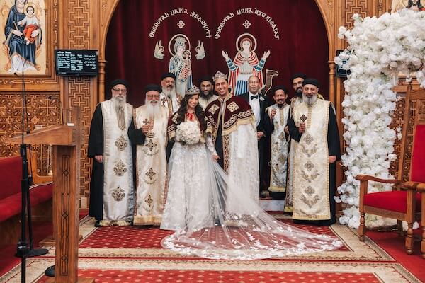 A wedding at St. Mary and St. Mina Coptic Orthodox Church in Clearwater, Florida.