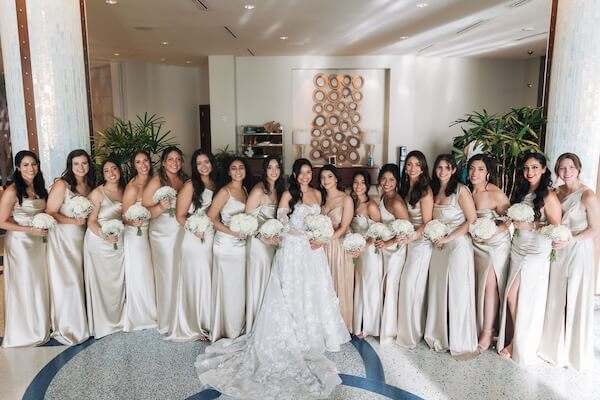 Newlyweds wedding portraits after their Clearwater wedding.