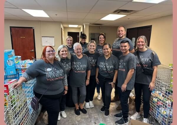 Special Moments Event Planning team volunteering at Hope Villlages of America.