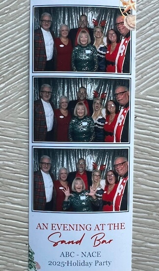 The spacial moments event planning team at the ABC NACE Tampa Holiday party.